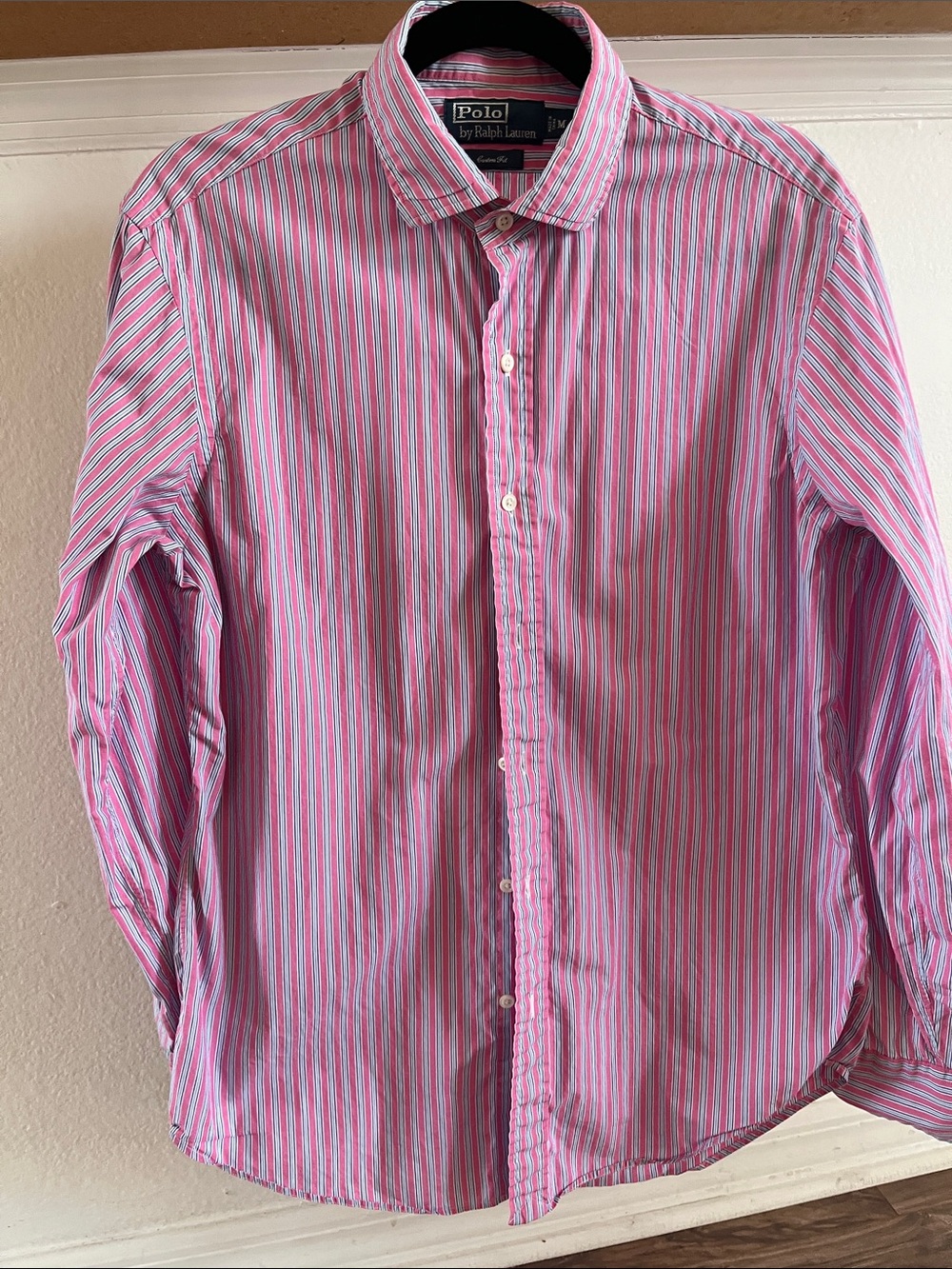 Polo by Ralph Lauren Pink Striped Men's Button-Down Shirt